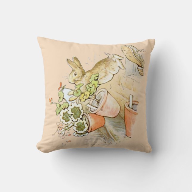 Coussin Peter Rabbit Jetez l'oreiller (Recto)