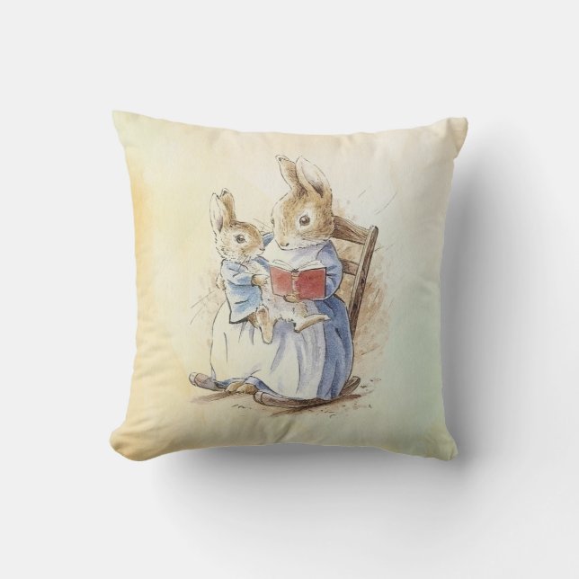 Coussin Peter Rabbit (livre) (Recto)