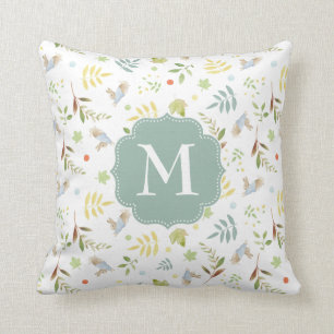 Coussin Peter Rabbit   Motif d'aquarelle bois