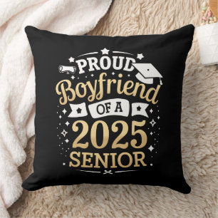 Coussin Petit ami fier d'une remise de diplôme de promotio
