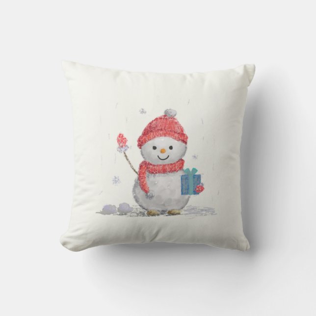 Coussin petit bonhomme de neige (Recto)