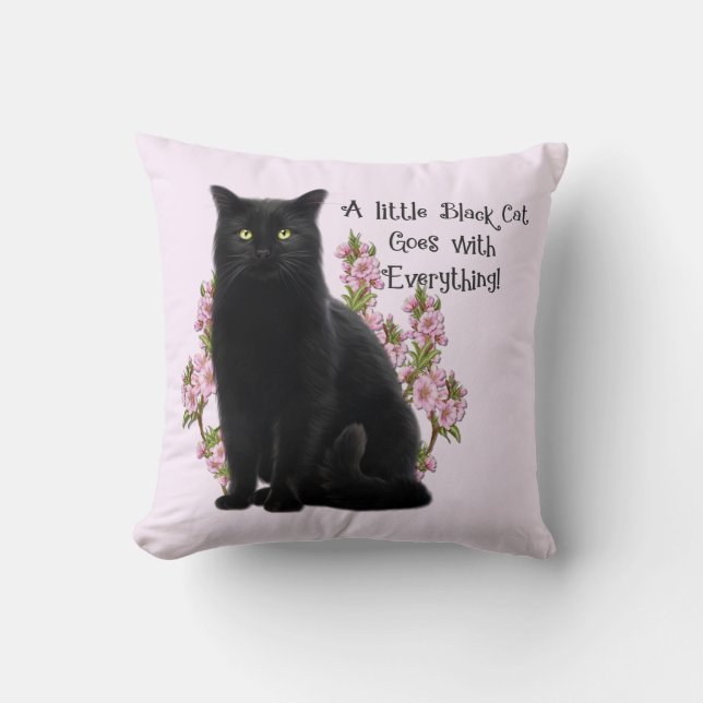 COUSSIN PETIT CHAT NOIR (Recto)