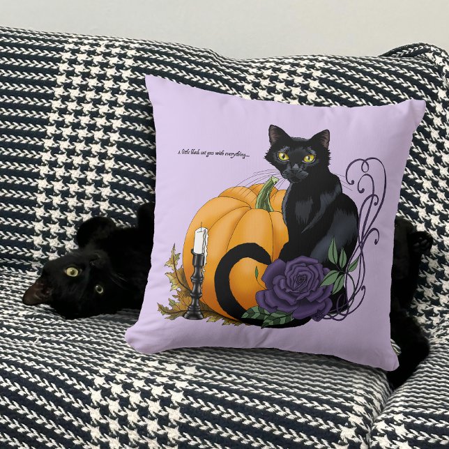 Coussin Petit Chat Noir (Créateur téléchargé)
