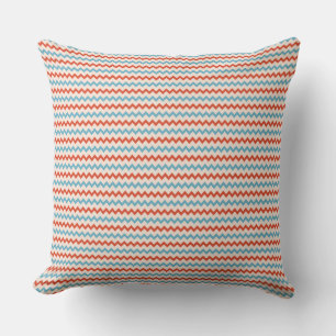 Coussin Petit chevron motif rouge rose