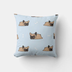 Coussin Petit chiot français bulldog dormant sans soudure 
