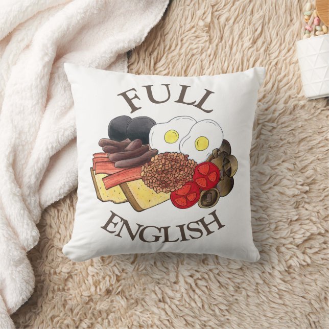 Coussin Petit déjeuner anglais complet Royaume-Uni Cuisine (Couverture)