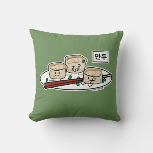 Coussin Petit déjeuner coréen le Hangeul de dim sum de