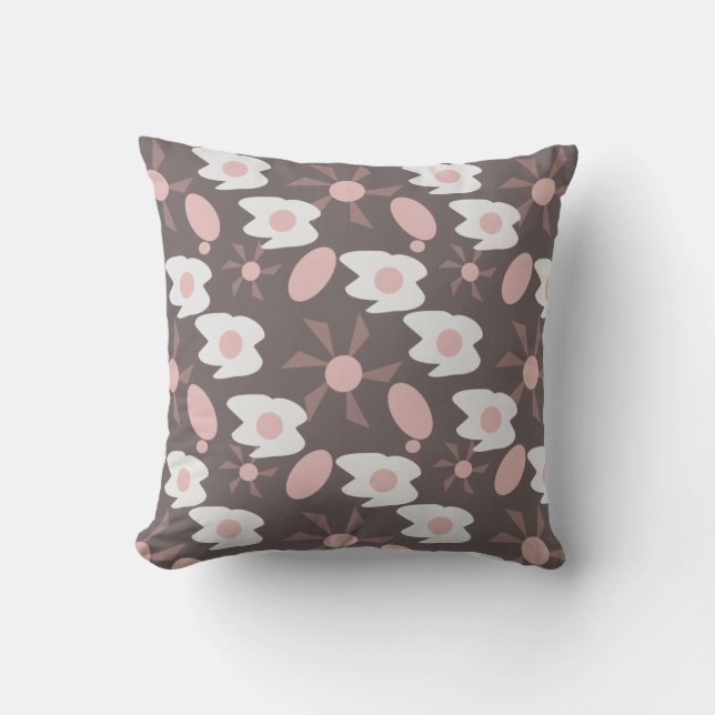 Coussin Petit déjeuner d'œufs frits Boho motif soleil (Recto)