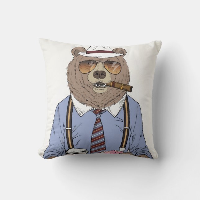 Coussin Petit déjeuner d'ours (Recto)