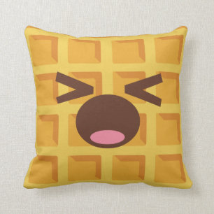 Coussin Petit déjeuner mignon de sommeil de gaufre de