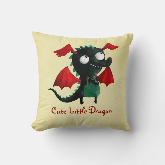 Coussin Petit dragon mignon (Recto)