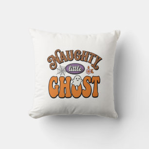 Coussin Petit Fantôme Vilain Design de Chemise Halloween V