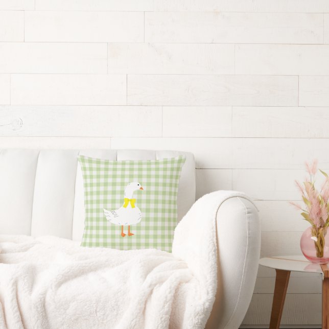 Coussin Petit gingham d'oie (Canapé)