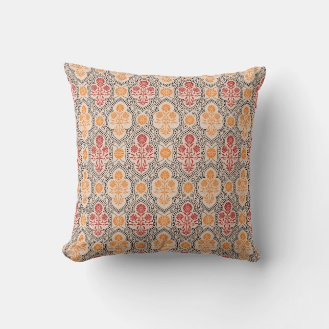 COUSSIN PETIT MOTIF DE FLEURS MOUCHES DESIGN ARRIÈRE - PLA (Recto)
