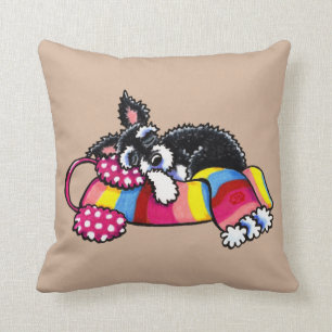 Coussin Petit neutre de Schnauzer d'échauffement