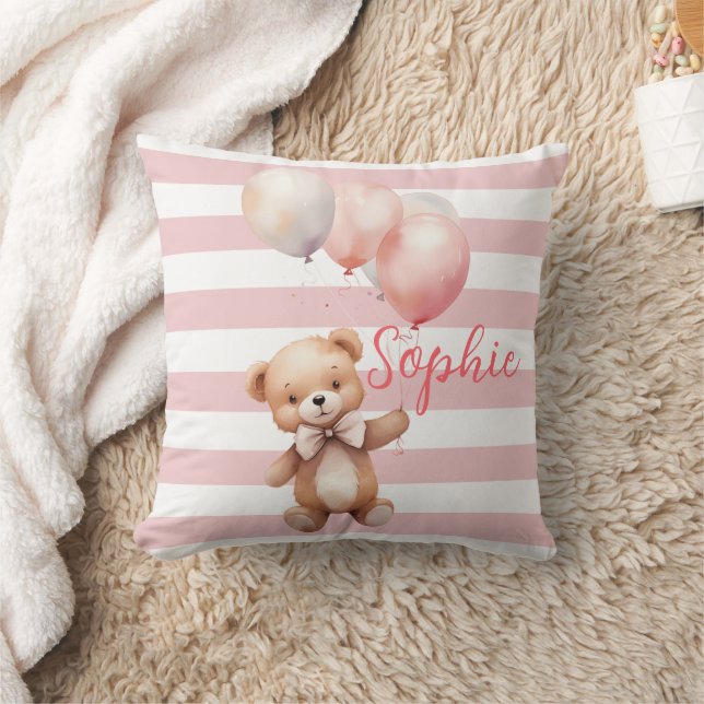 Coussin Petit ours mignon en rose (Couverture)