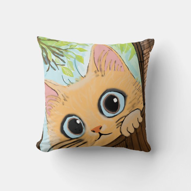 Coussin Petit Peekaboo Kitten (Recto)