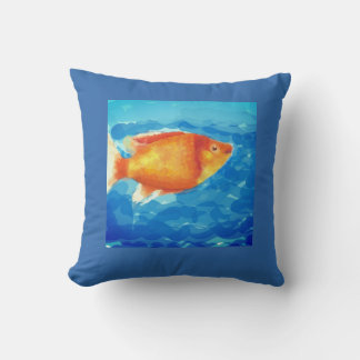 Coussin Petit poisson orange