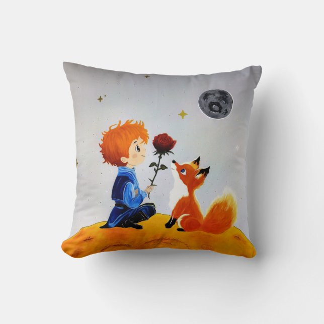 Coussin Petit Prince et Renard (Recto)