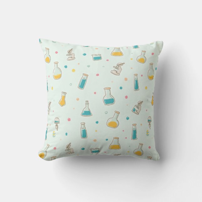 Coussin Petit Scientifique au Travail” Enfants Science Mig (Recto)