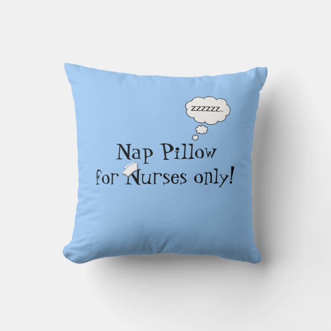 Coussin Petit somme d'infirmières Coussin-Bleu (Recto)