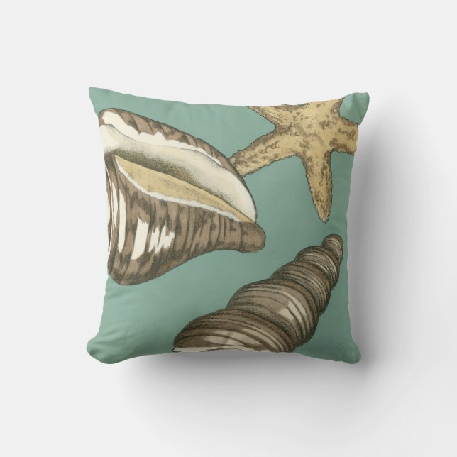 Coussin Petit trio Shell Turquoise (Recto)