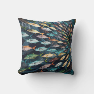 Coussin Petit trou de poisson coloré