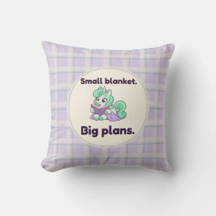Coussin Petite couverture grands projets licorne de lectur