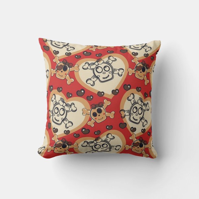 Coussin Petite Croix Et Os (Recto)