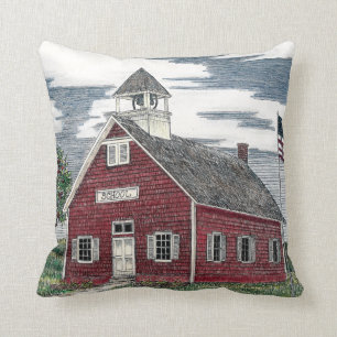 Coussin Petite école rouge Jeu d'oreiller