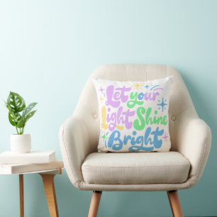 Coussin Petite Étoile Brille Message pour Enfants Heureux