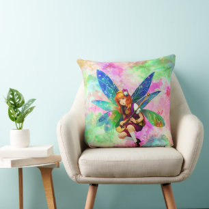 Coussin Petite fée musicienne