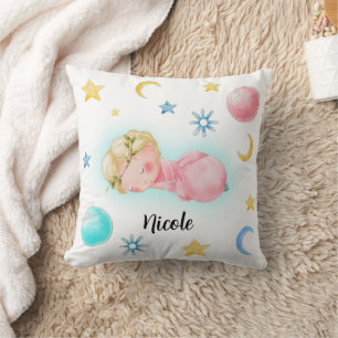 Coussin Petite fille douce