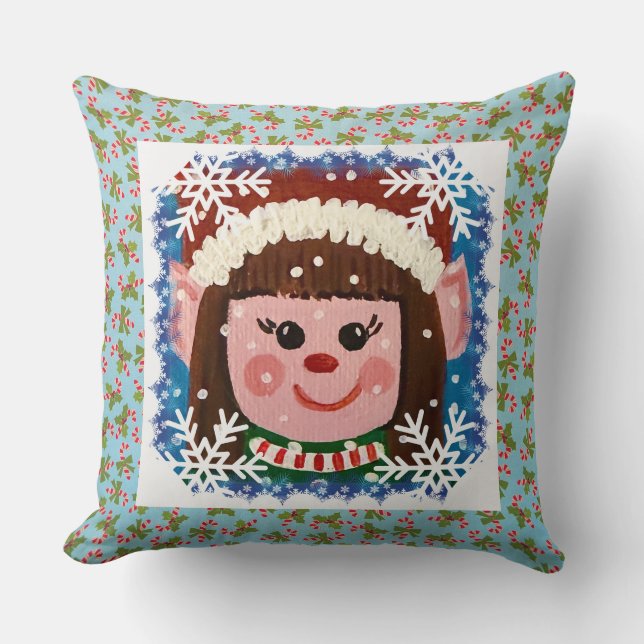 Coussin Petite Fille Elfe (Recto)