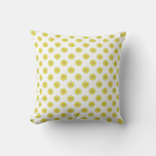 Coussin Petite Fleur Jaune Motif Floral