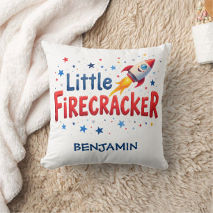 Coussin Petite fusée patriotique pour la nurserie