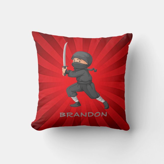 Coussin Petite Ninja Design Jeu d'oreiller (Recto)