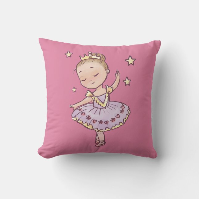 Coussin Petite princesse Ballerina (Recto)