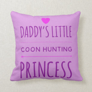 Coussin Petite princesse carreau de chasse du ragondin du