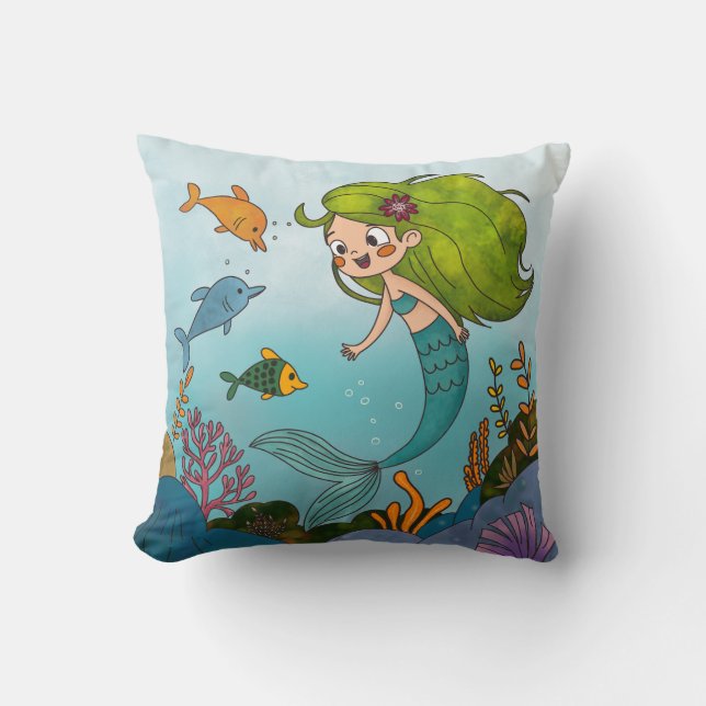 Coussin Petite sirène (Recto)