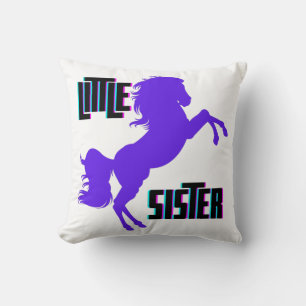 Coussin Petite soeur Pony pourpre
