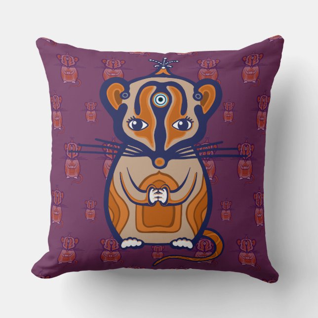 Coussin Petite Souris Brune (Recto)