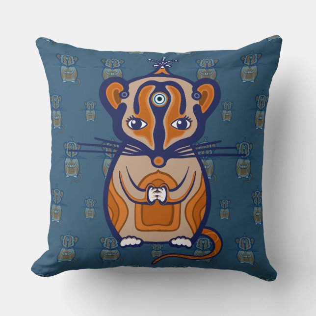 Coussin Petite Souris Brune (Recto)