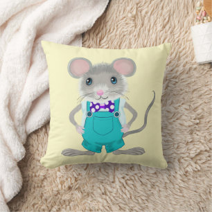 Coussin Petite souris jolie et élégante