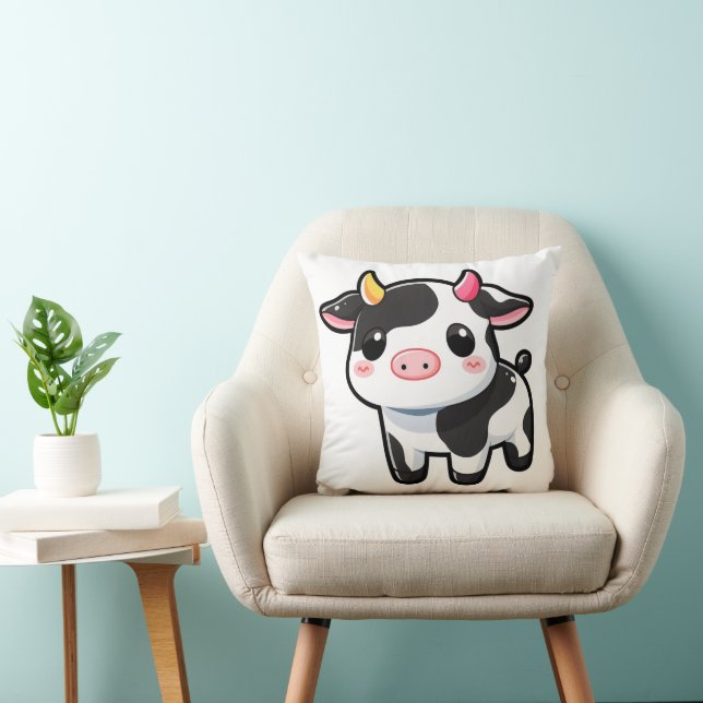 Coussin Petite vache mignonne (Chaise)
