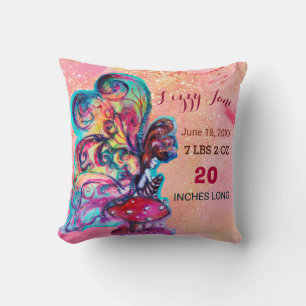 Coussin PETITES CHAMPIGNONS ELF BABY SHOWER Bébé statistiq