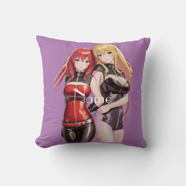 Coussin Petites filles Anime Thunder_Cove (Recto)