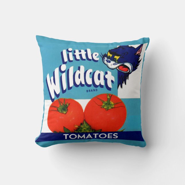 Coussin Petites tomates Wildcat créer étiquette (Recto)