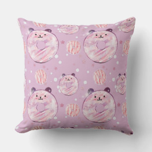 Coussin Petits beignets de Panda - Esthétique Pastel