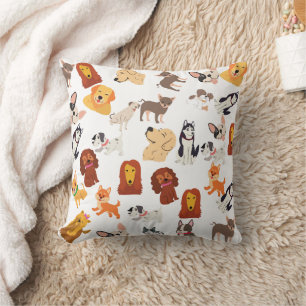 Coussin Petits Chiens Drôle